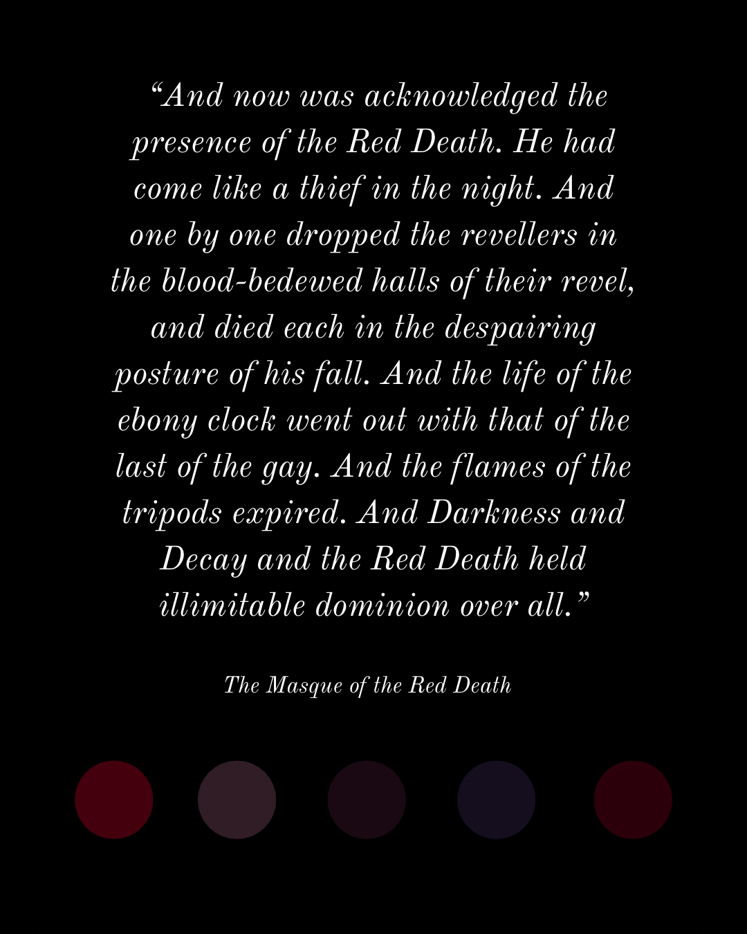 May Poe Club: The Masque of the Red Death