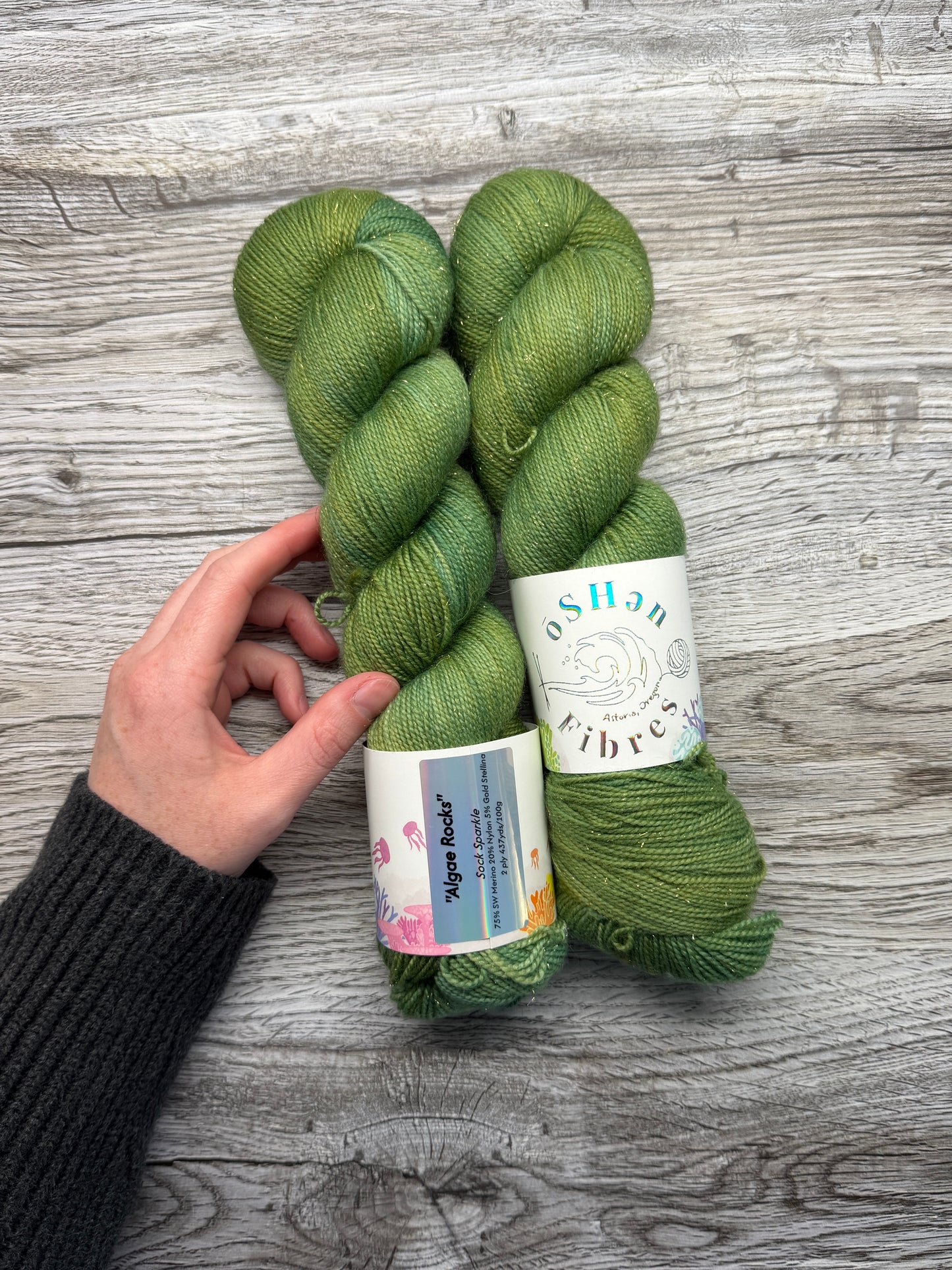 Destash - Oshen Fibres - Algae Rocks - Stellina Sock