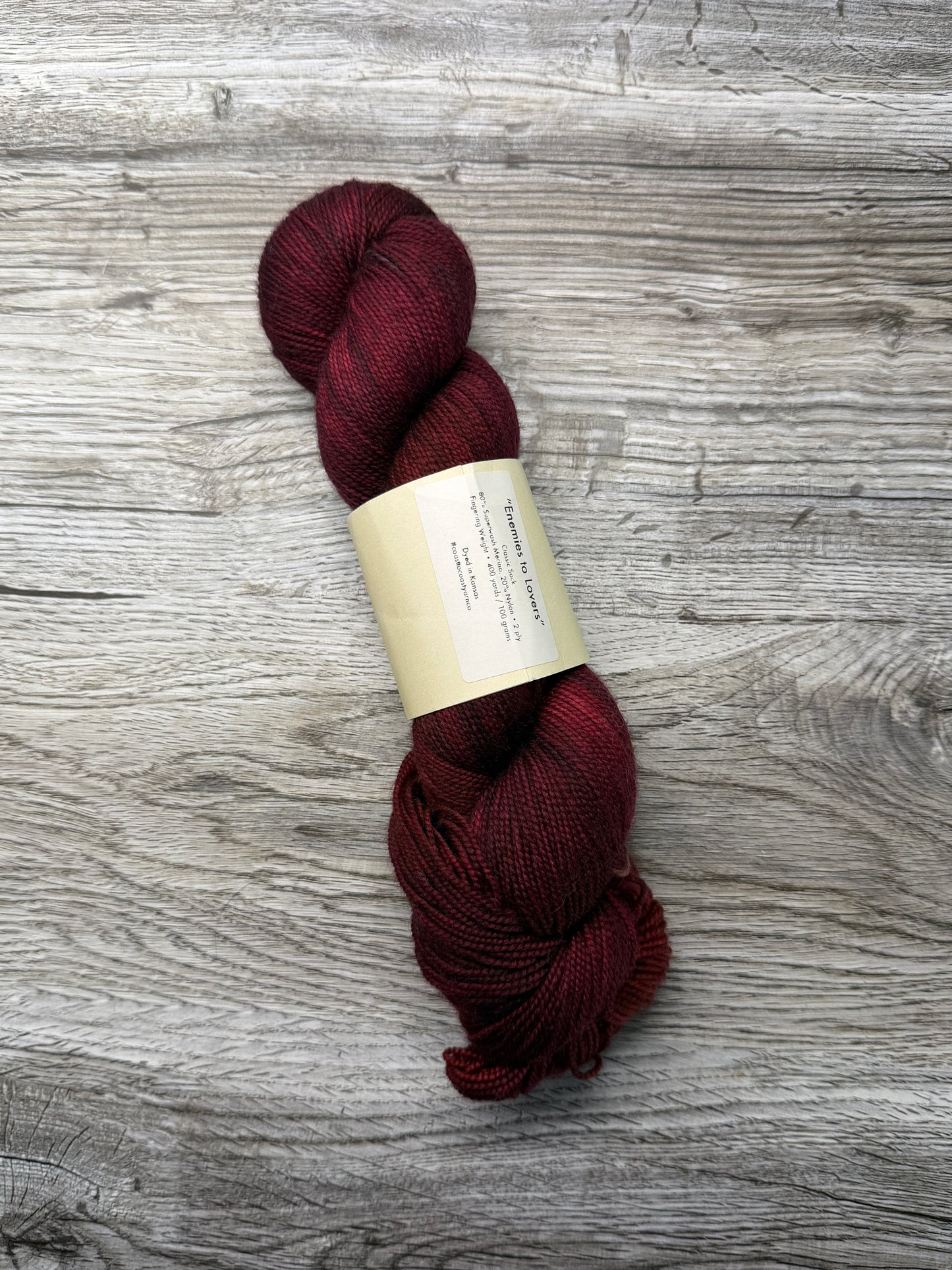 Destash - Coast to Coast Yarn - Enemies to Lovers - 80/20 Fingering