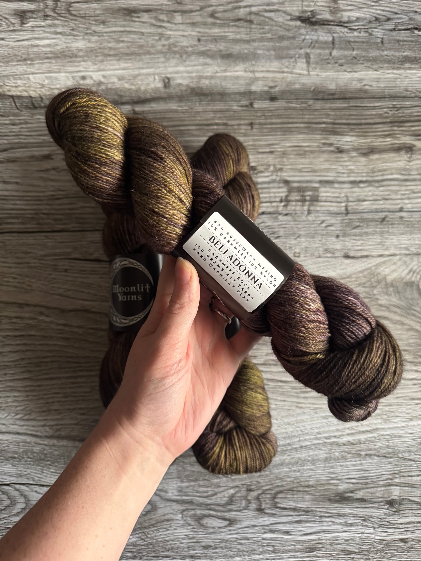 Destash - Moonlit Yarns - Belladonna - MCN Fingering