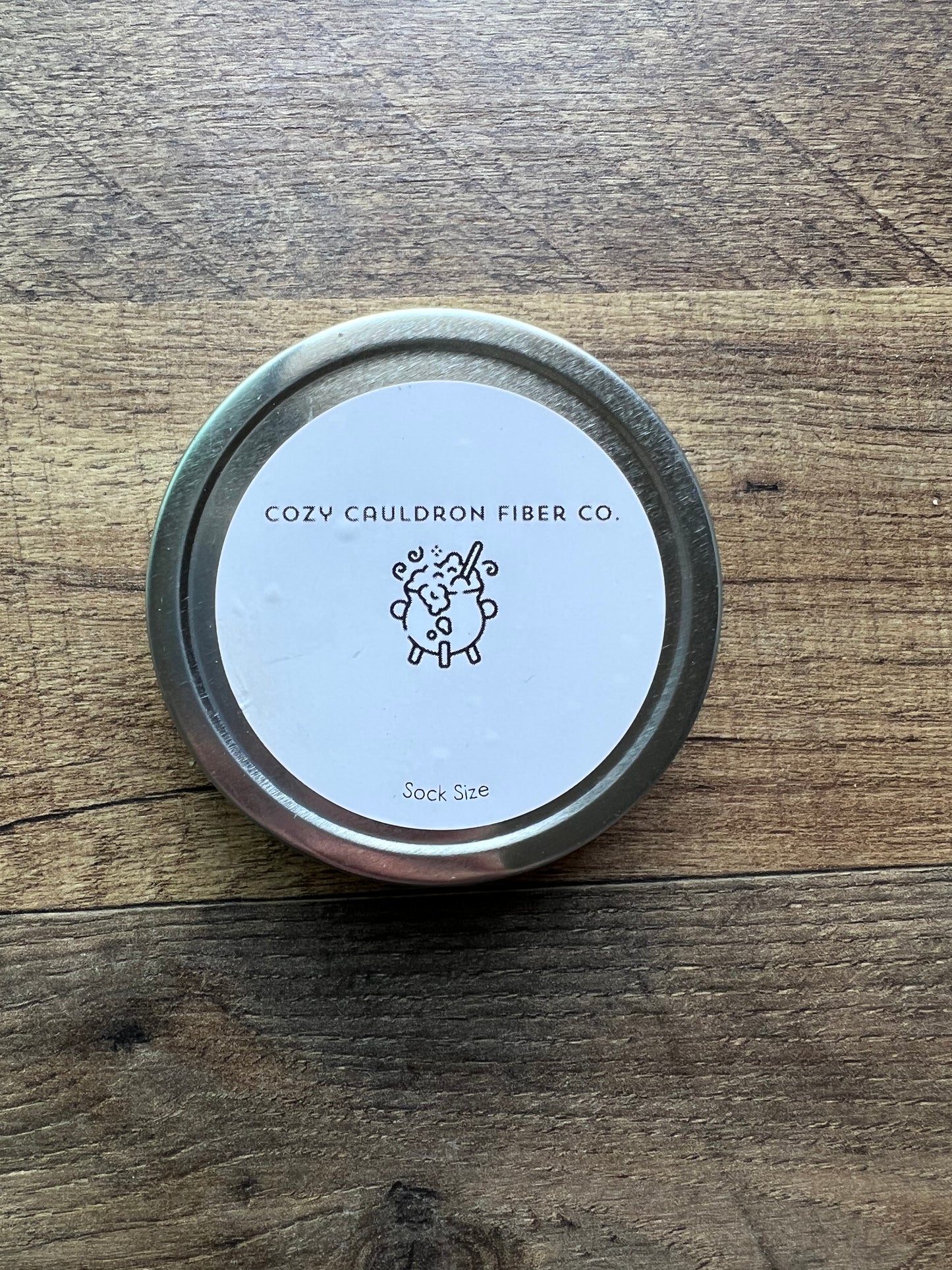 Sock Size Notions Tin