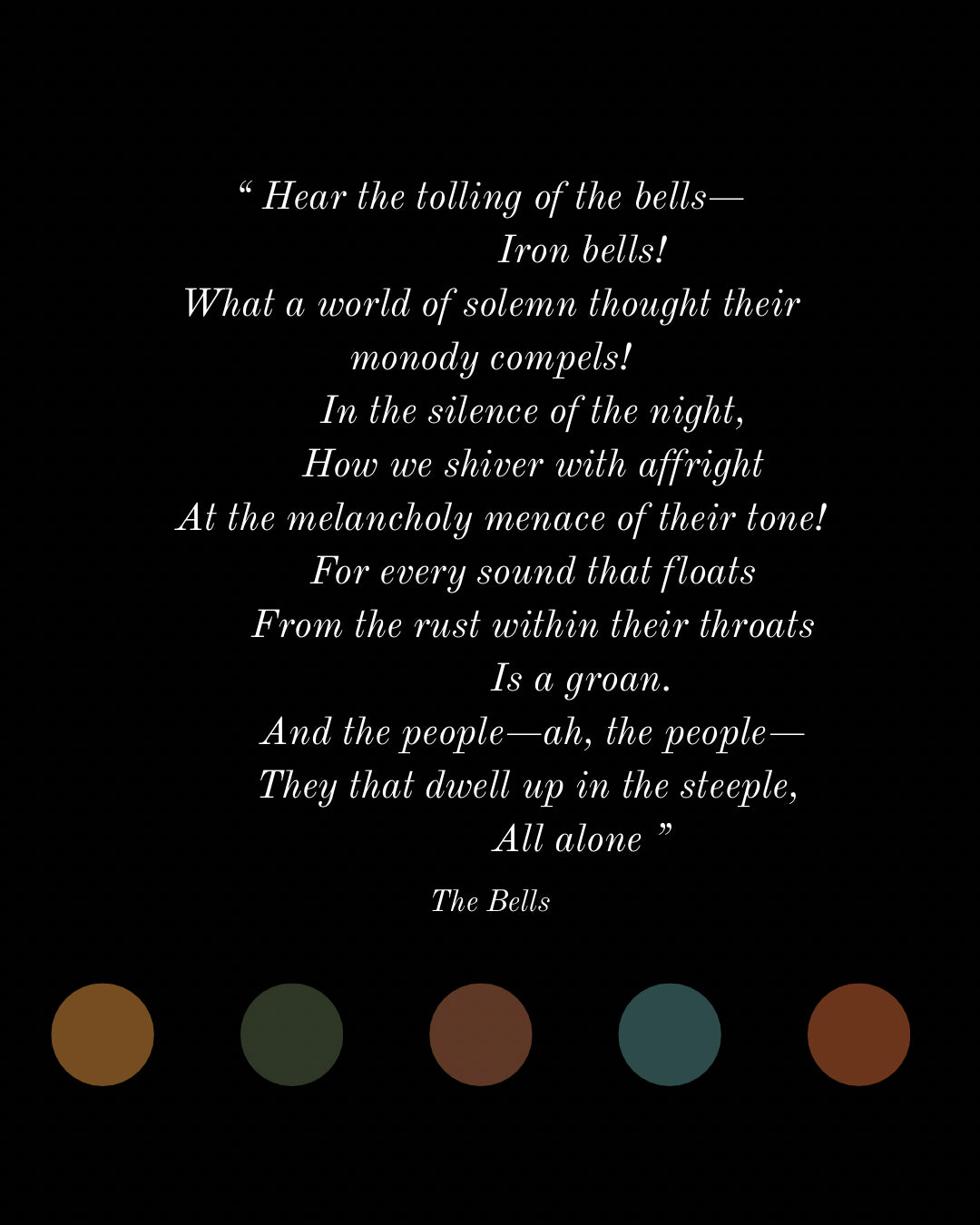 April Poe Club: The Bells