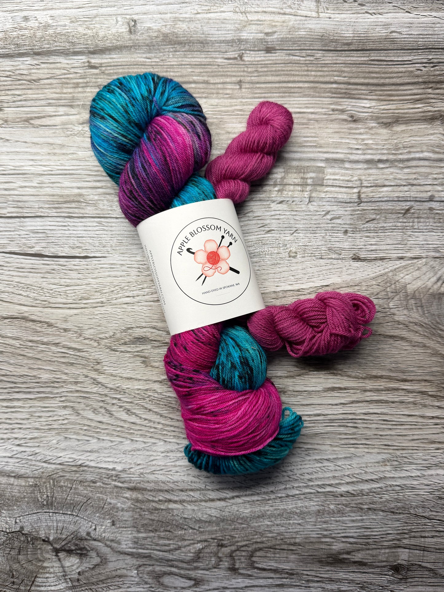 Destash - Apple Blossom Yarn - The Orbweaver (old recipe) - 90/10 Fingering