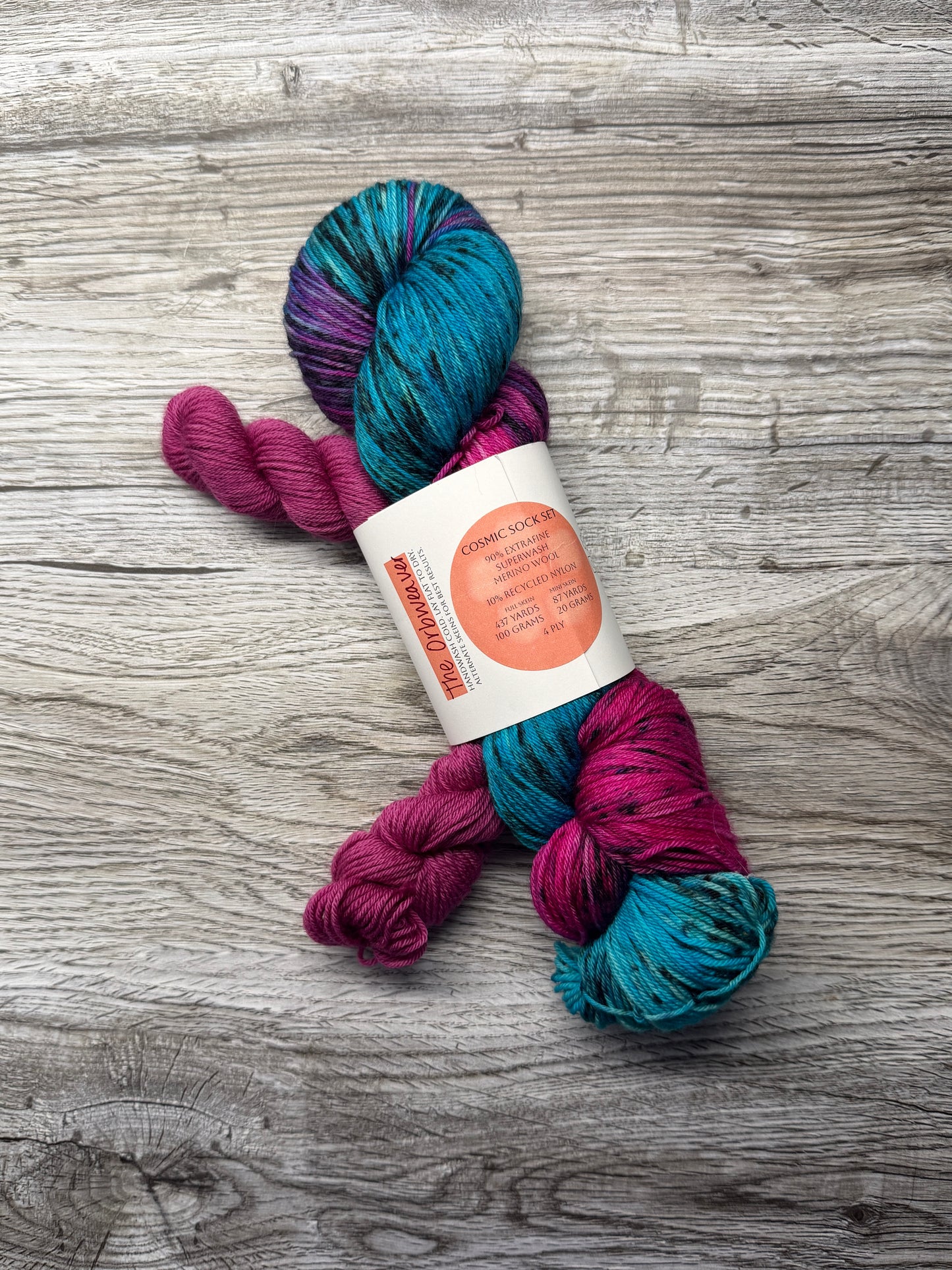 Destash - Apple Blossom Yarn - The Orbweaver (old recipe) - 90/10 Fingering