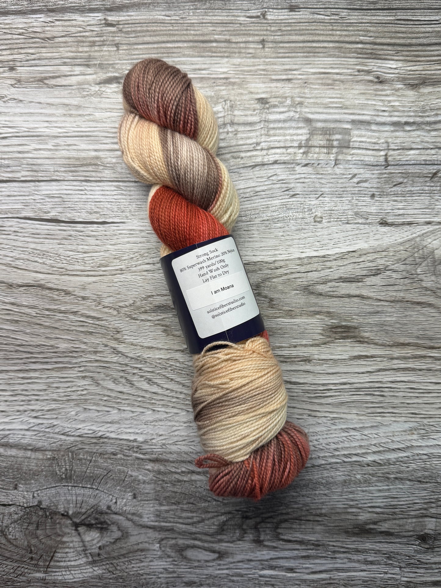 Destash - Solstice Fiber Studio - I am Moana - 80/20 Fingering