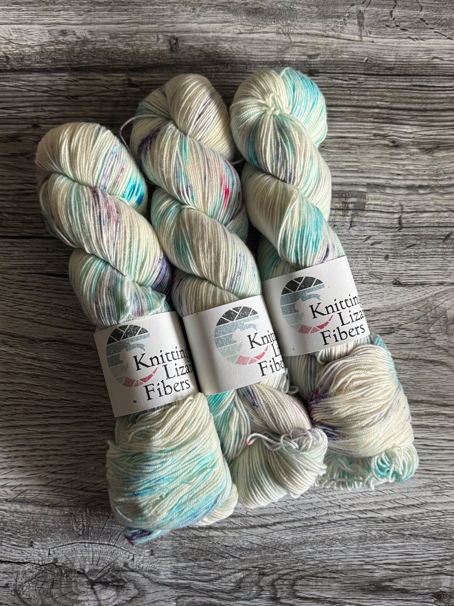 Destash - Knitting Lizard Fibers - Frozen - EF 75/25