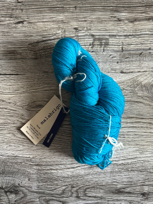 Destash - Malabrigo - Cian - 100 SWM